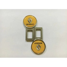 Resim İmza Renault Logolu Uyumlu Ikaz Ses Susturucu Metal Toka 2 Adet 