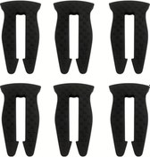 Resim Willowhaven Siyah 6 Parça Gaz Ocuğu Düğme Kilitleri - Dayanıklı Emniyet Kapağı, Kazayla Açılmayı Önler 