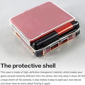 Resim JRSHOME Nintendo Game Boy Advance SP GBA SP için Uyumlu Şeffaf Sert Plastik Kılıf Kapak Koruyucu 