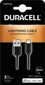 Resim 2m Lightning to USB-A Şarj Kablosu - Siyah Duracell