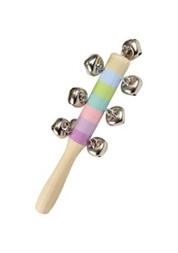 Resim Jwin Jzs-101 Metal Zilli Ahşap Marakas - Saplı El Zili 