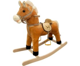 Resim PopŞeker Peluş Sallanan At - Ses Efektli ve Yumuşak Oturma Alanlı 65 cm 
