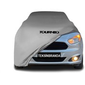 Resim ULTRASHOP Ford Tourneo Courier (2014 - ) Gri Kumaş Araba Brandası Logolu Penye Branda Oto Branda 