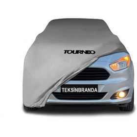Resim ULTRASHOP Ford Tourneo Courier (2014 - ) Gri Kumaş Araba Brandası Logolu Penye Branda Oto Branda 