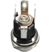 Resim Dc Jack Soket Fişi Dişi Panel Montajlı Güç Konektörü 3 Pin 5.5x2.5mm 