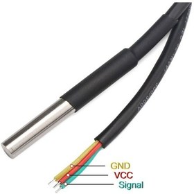 Resim Ds18b20 Kablolu Sensör 5 Metre 