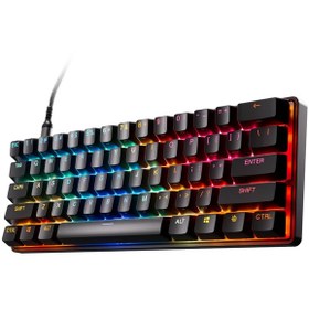 Resim SteelSeries Apex Pro Mini Gen 3 OmniPoint 3.0 HiperManyetik Switch RGB Mekanik Kablolu Oyuncu Klavyesi (UK) 