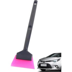 Resim Mini Saplı Silikon Çekçek Ragle Cam Filmi Çekme Uygulama Aparatı 6x22cm Siyah Pembe 