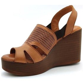 Resim Venüs 2310801 Günlük Hakiki Deri Bayan Sandalet-taba Taba 