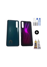 Resim Realme 6 Pro Uyumlu Arka Pil Kapağı Pembe + Montaj Seti Çok Renkli 