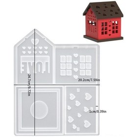Resim Dianziye Noel Dekorasyonu İçin Kaliteli Silikon Kalıp - "kalp Ev" Modeli 3, Yeniden Kullanılabilir, Detaylı Tasarım, Kolay Çıkarma 