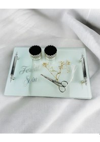 Resim Intimacy Gümüş Söz Tepsisi Gri Gri 