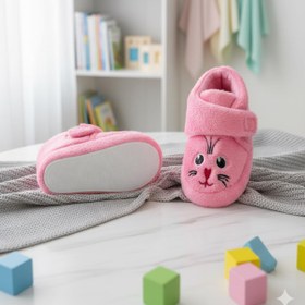 Resim Oksit Sevimli Hayvanlar Cırtlı Kaydırmaz Taban Kreş Ev Okul Ayakkabısı Bebek Çocuk Panduf Ev Botu 