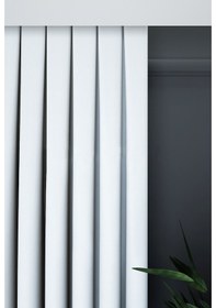 Resim Evdepo Home Beyaz Fon Perde Tek Kanat Beyaz 