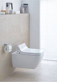 Resim Duravit - Happy D.2 Asma Klozet + Sensowash Akıllı Klozet Kapağı - 25505900a1- Diğer 