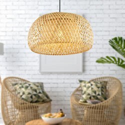 Resim Briella Tekli Rattan Modern Tasarım Oturma Odası Avize Apliqa