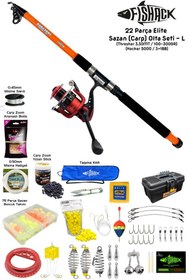 Resim Fishack 23 Parça Elite Sazan (Carp) Olta Seti L - 3.30MT / 100-300GR 