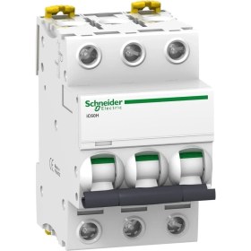 Resim A9F74350 | Schneider Otomatik Sigorta - 50 Amper, 3 Kutup , 6ka, C Eğrisi 