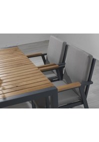 Resim Regal 6 Lı Yemek Takımı Mınderli Camlı Antrasıt Antrasit 