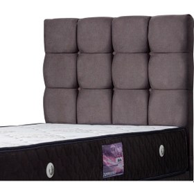 Resim Setaymobilya Baza, Duke Antrasit Tek Kişilik Baza + Başlık+ Ortopedik Yatak 