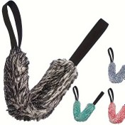 Resim Çift Taraflı Uzun Kemer Araba Tekerlek Yıkama Havlusu Fırçası, Mikrofiber ve Sahte Kürk, Tekerlek ve Hub Detaylandırma Aracı, Otomatik Bakım Aksesuarı 