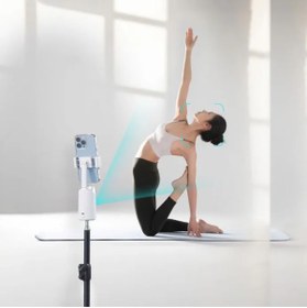 Resim porodo Yapay Zeka Takipçi Gimbal 360° Telefon Tutucu Powerbank Desteği 