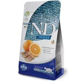 Resim ND Ocean Tahılsız Balık Portakal Kedi Maması 1,5 Kg 
