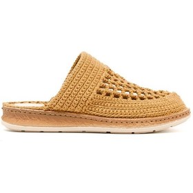 Resim Terlik Kadın Bbs Jmy John May Knitwear Slippers Camel Kahverengi 