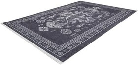 Resim Bitonto Antrasit Modern Pamuk Makine Halısı 80x200 