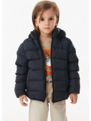 Resim Fullamoda Cebi Çıtçıtlı Kapüşonlu Unisex Çocuk Şişme Mont- Siyah 24KCCK4528189358-Siyah Fullamoda