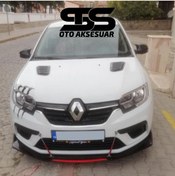 Resim STS Oto Aksesuar Renault Symbol Thalia Uyumlu Piano Black Kaput Üstü Havalandırma Izgarası 