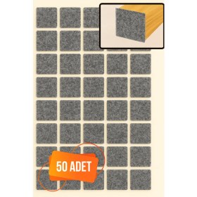 Resim Yc Dekor Yapışkanlı Mobilya Masa Sandalye Parke Zemin Ayak Koruyucu Kaydırmaz Keçesi 20 mm (50 Adet) 