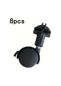 Resim Dashanshop 8 Adet Siyah Ağır Hizmet Döner Tekerlek - 360 Derece Dönebilir - Valiz Dolap 