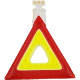 Resim Üçgen Uyarı Cob Led Işık Kırmızı Sarı 3V 2W Entegre Özel Şekilli 