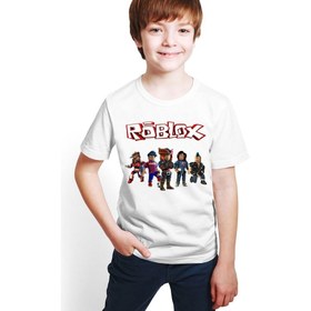 Resim Hediye Center Roblox Baskılı Beyaz Unisex Çocuk T-Shirt M10 