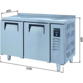 Resim Galleyz Tezgah Tip Slim Buzdolabı - 2 Kapılı - 125X60X85 cm 