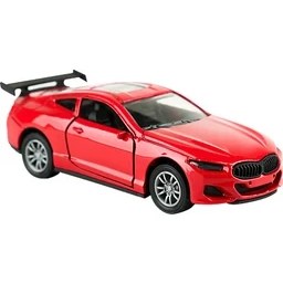 Resim Die Cast 1:32 Sesli ve Işıklı Çek Bırak Yarış Arabası Kırmızı 