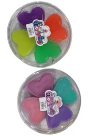 Resim SİNO SLM0074 4 RENK KALP SLİME 200GR PASTEL 