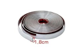 Resim Yapışkanlı Nikelaj Şerit Bant Çıta 18MM 5 Metre Krom 