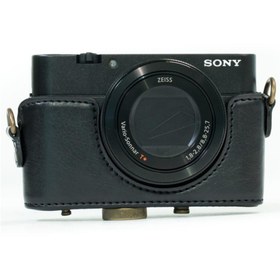 Resim MegaGear Sony Cyber-Shot DSC-HX80, DSC-HX90V Deri Kamera Çantası 