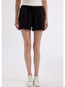 Resim DeFacto Regular Fit Basic Düz Bermuda Şort D3327AX24SMBK81 Siyah 