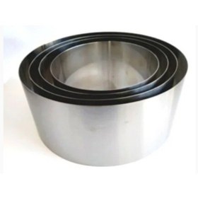 Resim Yuvarlak 4 Lü Kek Pasta Kalıbı Derinlik 15cm Paslanmaz Krom 13cm 16cm 19cm 22cm Aile Boyu Inox 