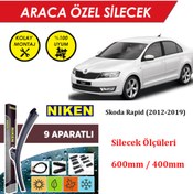 Resim MeyZone Skoda Rapid Ön Cam Silecek Takımı (2012-2019) 