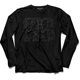 Resim Kendim Seçtim Matematik Geometri Mathematıca Problem Denklem Uzun Kollu Tişört Baskılı Çocuk T-Shirt 