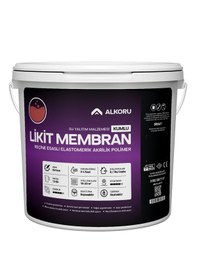 Resim Alkoru 13 Kg Kırmızı Kumlu Likit Membran Renkli Reçine Esaslı Sıvı Su Yalıtım Malzemesi 