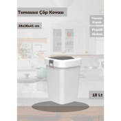 Resim Jet’s Home Banyo Çöp Kovası 18 Lt Temassız Çöp Kutusu Beyaz 