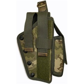 Resim Zigana Askeri Kamuflaj Cırt Cırtlı Tabanca Kılıfı Siyah 