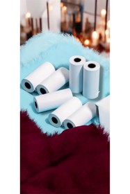 Resim NorthAK 7 Adet Mini Yazıcı Termal Kâğıt Beyaz 56mm - Mini Yazıcı Rulosu Beyaz Termal Kâğıdı 