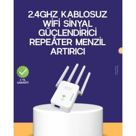 Resim Çift Bantlı Otomatik Kurulum Wifi Repeater Menzil Genişletici 