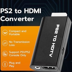 Resim Mcbazel PS2 to Hdmi adaptörü, HDTV monitörü için 3,5 mm ses çıkışlı, PS1 ve PS2 10000, 30000, 50000 ve 70000 ile uyumlu 